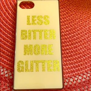 I’m selling a “Less bitter more glitter” case